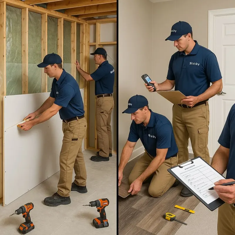 Repairs and Reconstruction process in Paris, ID